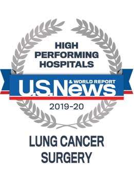 USNEWS lung cancer surgery designation 2019-20