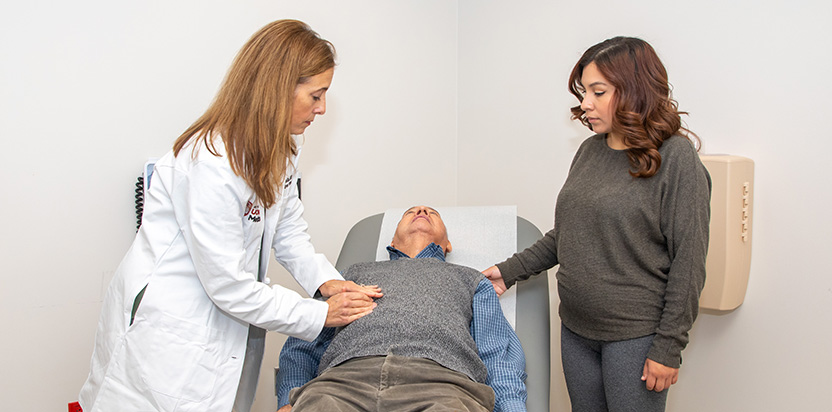 Mary Rinella, MD and liver disease patient