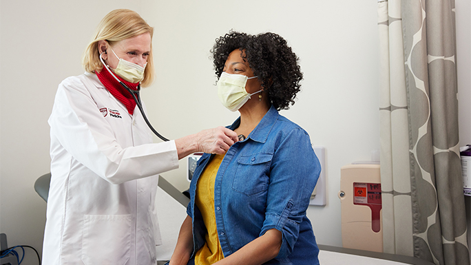 Kathleen Drinan and patient
