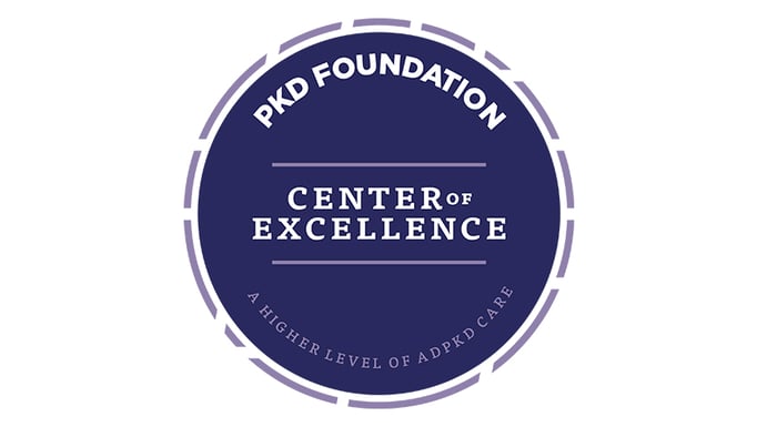 PKD Foundation Center of Excellence Badge