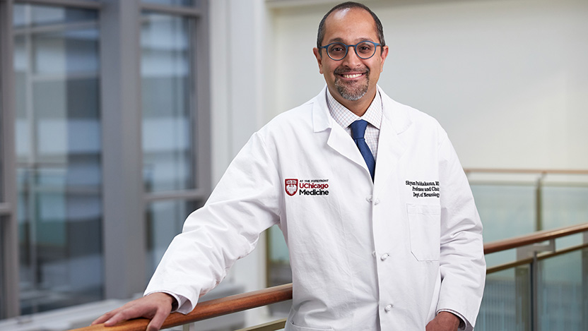 Dr. Prabhakaran, chair of the UChicago Medicine Neurology Department