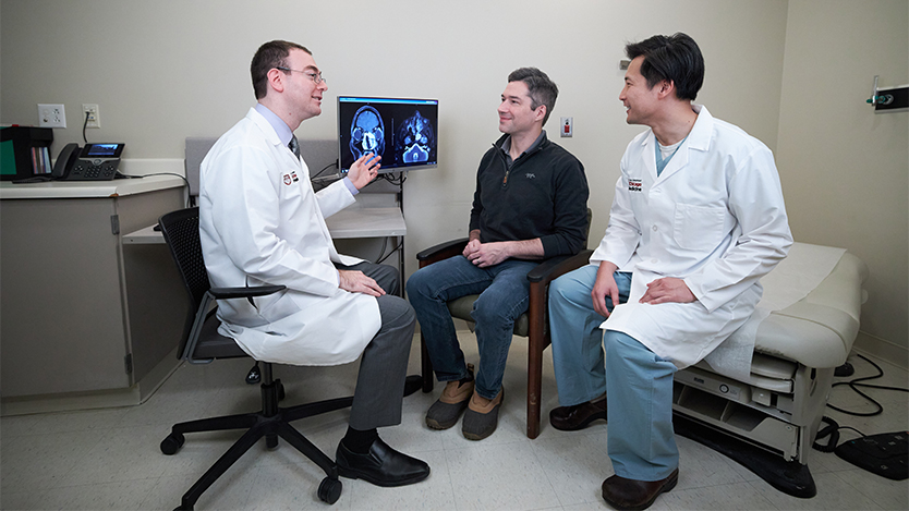 Drs. Horowitz and Chan with patient