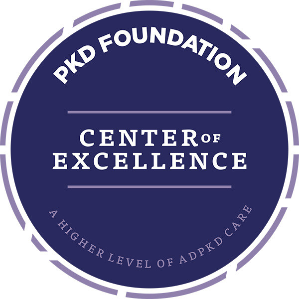 PKD Foundation Center of Excellence Badge