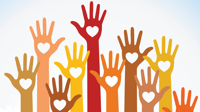 volunteering hands