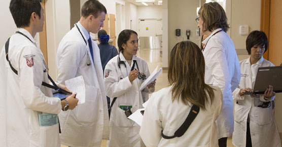 Oncology residents with Olwen Hahn, MD