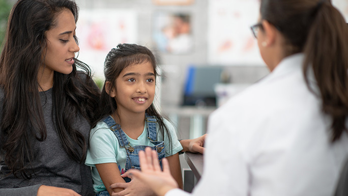 Image of pediatric patient at Comprehensive Immune Deficiency and Dysregulation (CIDD) Clinic
