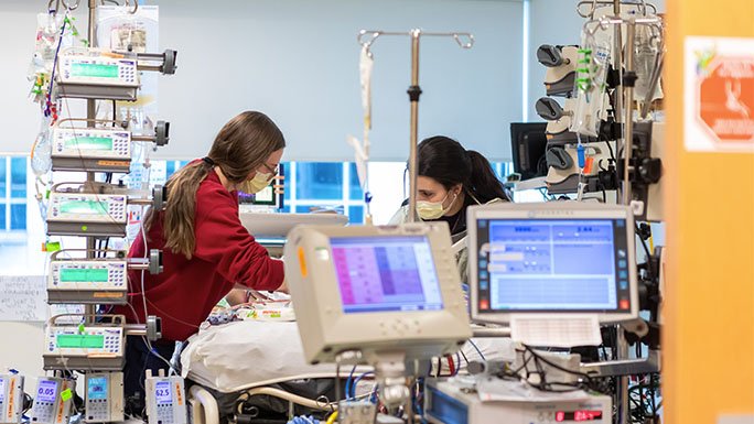 Image of pediatric ECMO unit