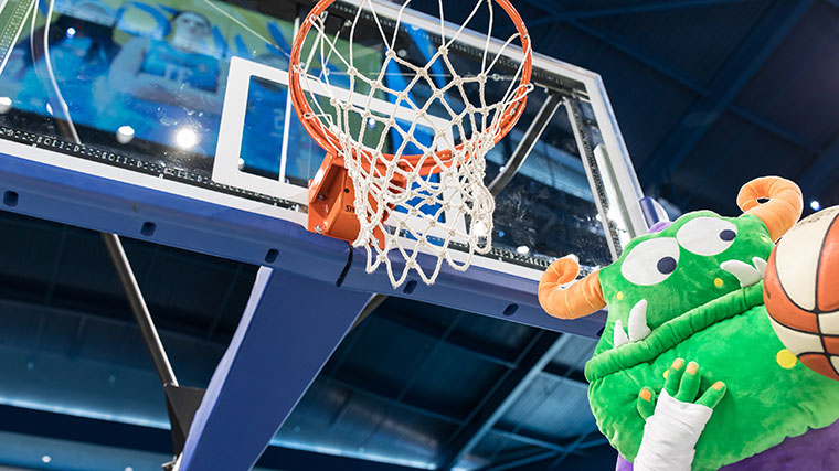 Remoc shooting a basket on Chicago Sky Media Day on Wednesday, May 9, 2018 at Wintrust Arena in downtown Chicago