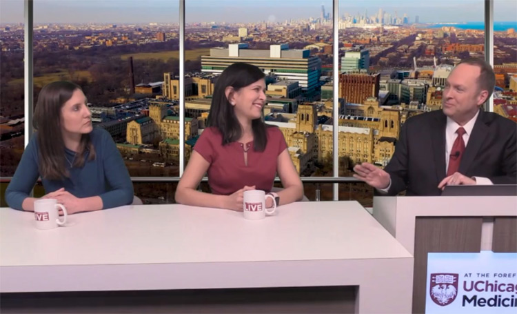 UChicago Medicine endocrinologist Farah Hasan, MD, FRCP, FACE, FACP, and registered dietitian Kim Kramer answered questions about managing diabetes with Tim Brown.
