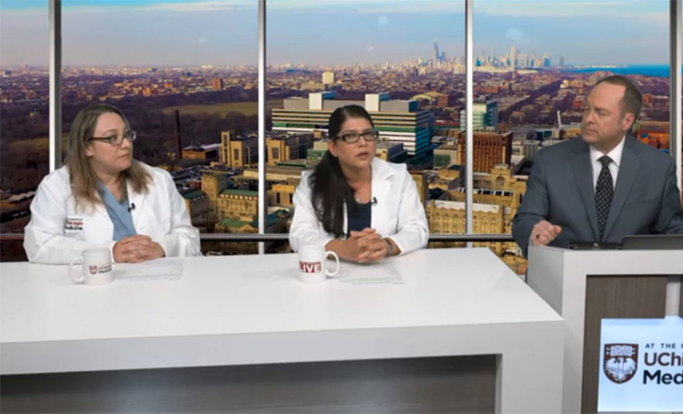 Dr. Sarosh Rana and Nurse Macaria Solache talk with Tim Brown about preeclampsia.