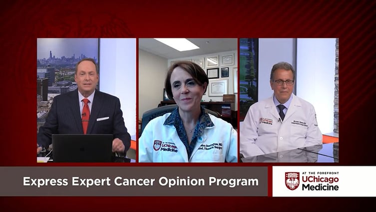 Dr. Mitchell Posner, Dr. Jessica Donington and Tim Brown on discuss new cancer program on At the Forefront Live