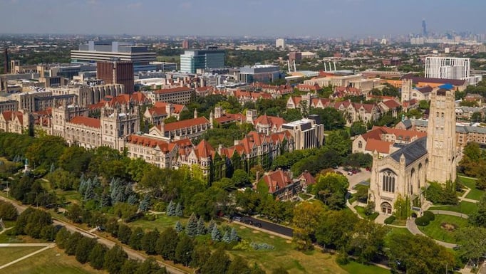 UCMC aerial view of Hyde Park campus