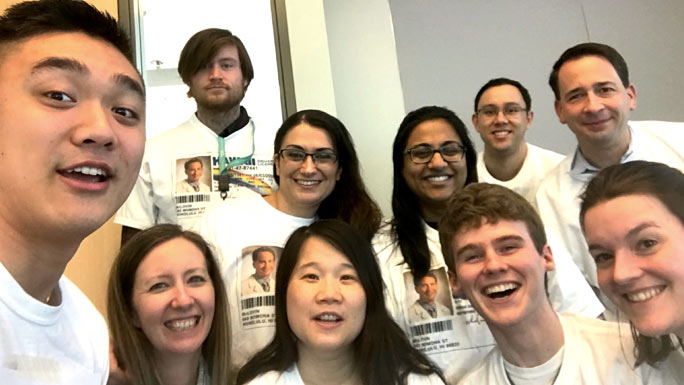 Justin Kline, MD, and members of his laboratory team at UChicago Medicine