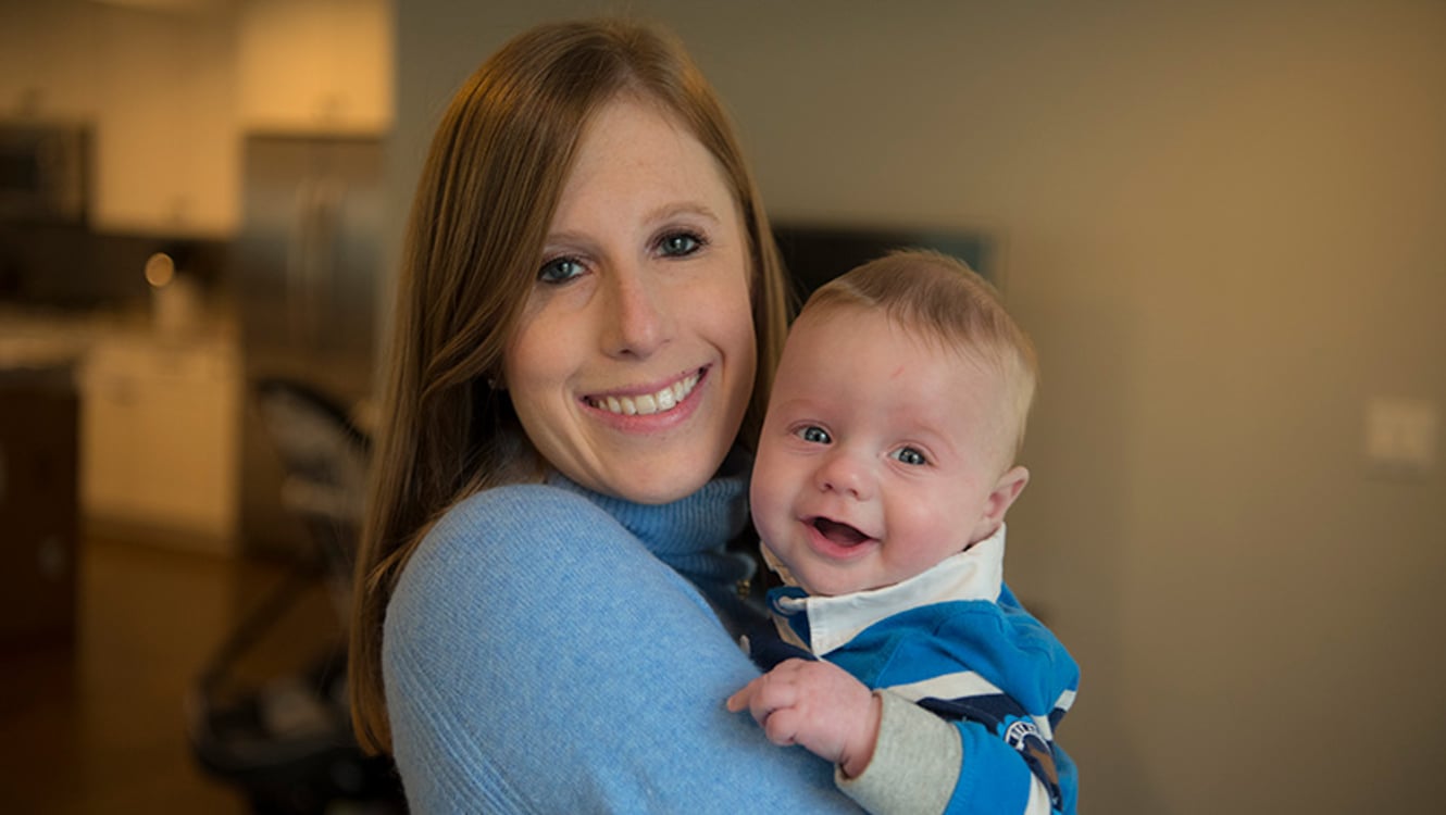 Nicole Leon and baby Baker