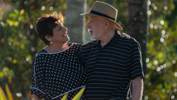 Sharon and Bernie Mark. Bernie is a head and neck cancer patient.
