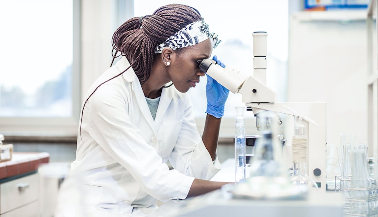 researcher in the lab