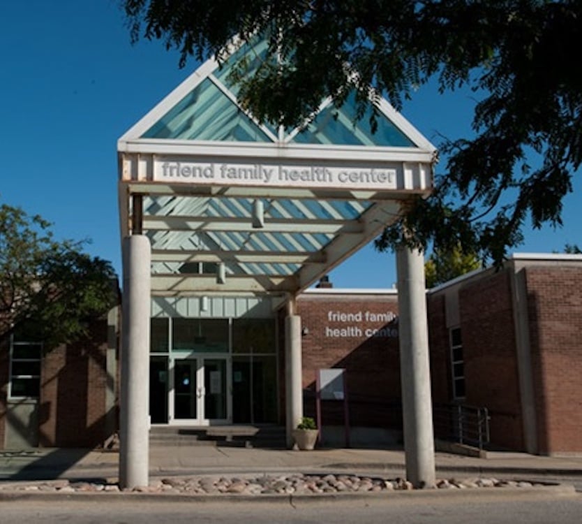 Front view of health center