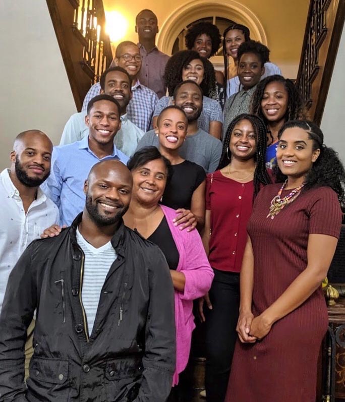 Residents at the annual House Staff Diversity Committee welcome dinner