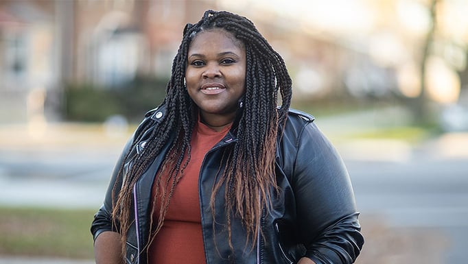 Community health worker Dameka Edwards-Hart