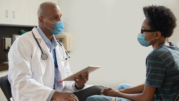doctor and patient talking
