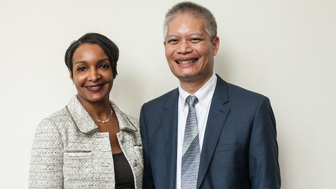 Monica Peek and Marshall Chin