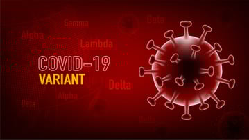 COVID variants illustration