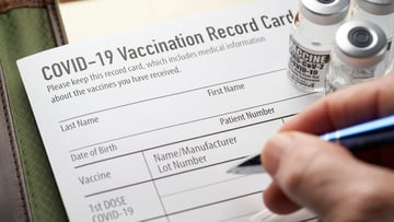 COVID vaccine card