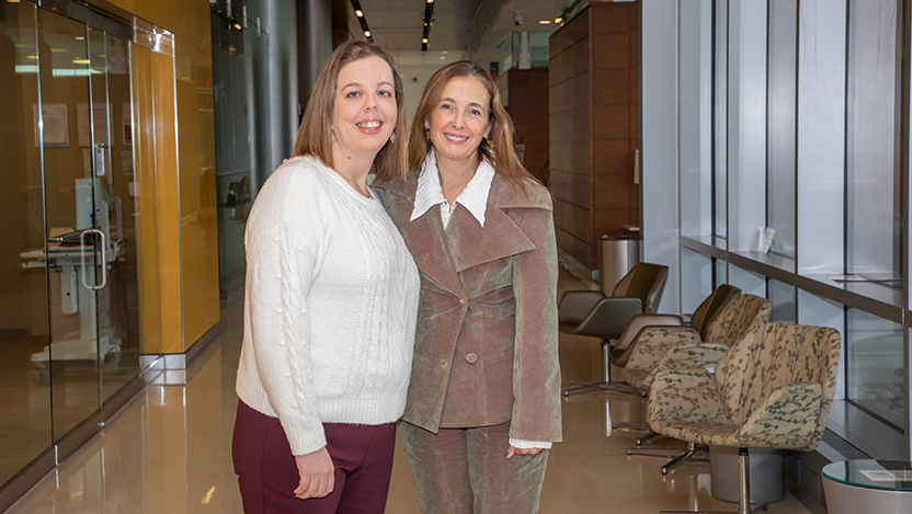 Fatty liver disease patient Kerry Sivia with her doctor Mary E. Rinella, MD