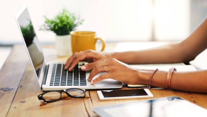 Person using computer