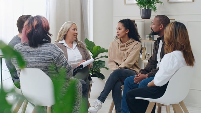 Image of mental health support group