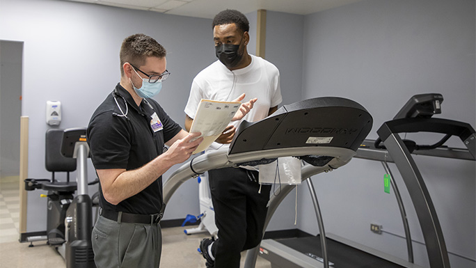 Al Brown at cardiac rehab
