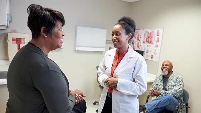 Chelsea Dorsey and her vascular patient