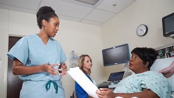 Dr. Dorsey and patient