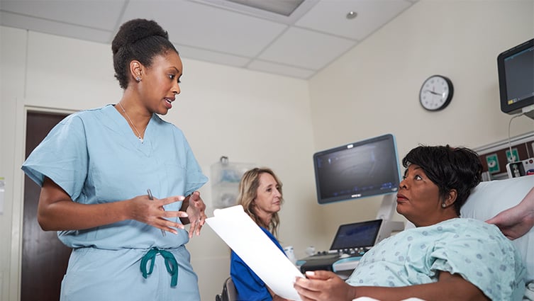 Dr. Dorsey and patient