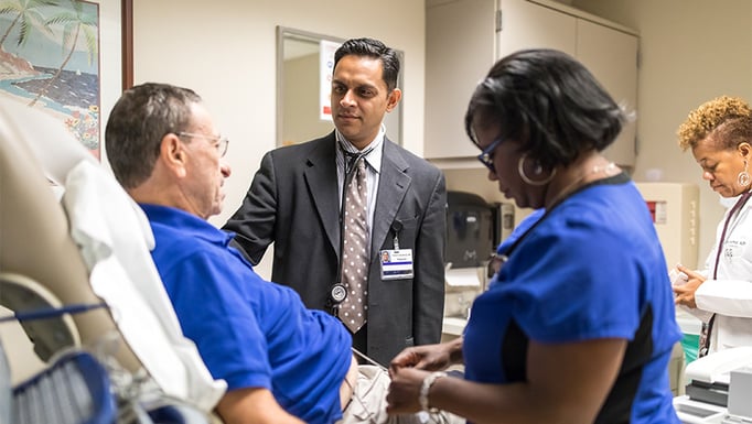 Dr Upadhyay and patient universal