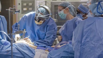 Dr. Val Jeevanandam performs heart surgery