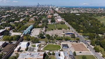 Aerial photograph of Washington Park