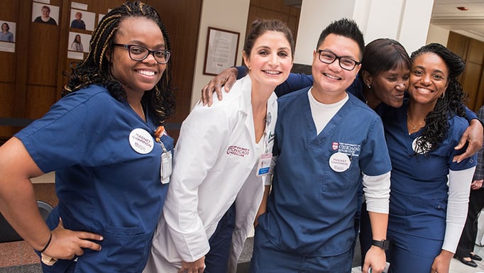 Nurses at the magnet fair