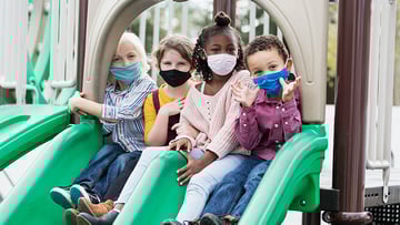 Children playing at the park