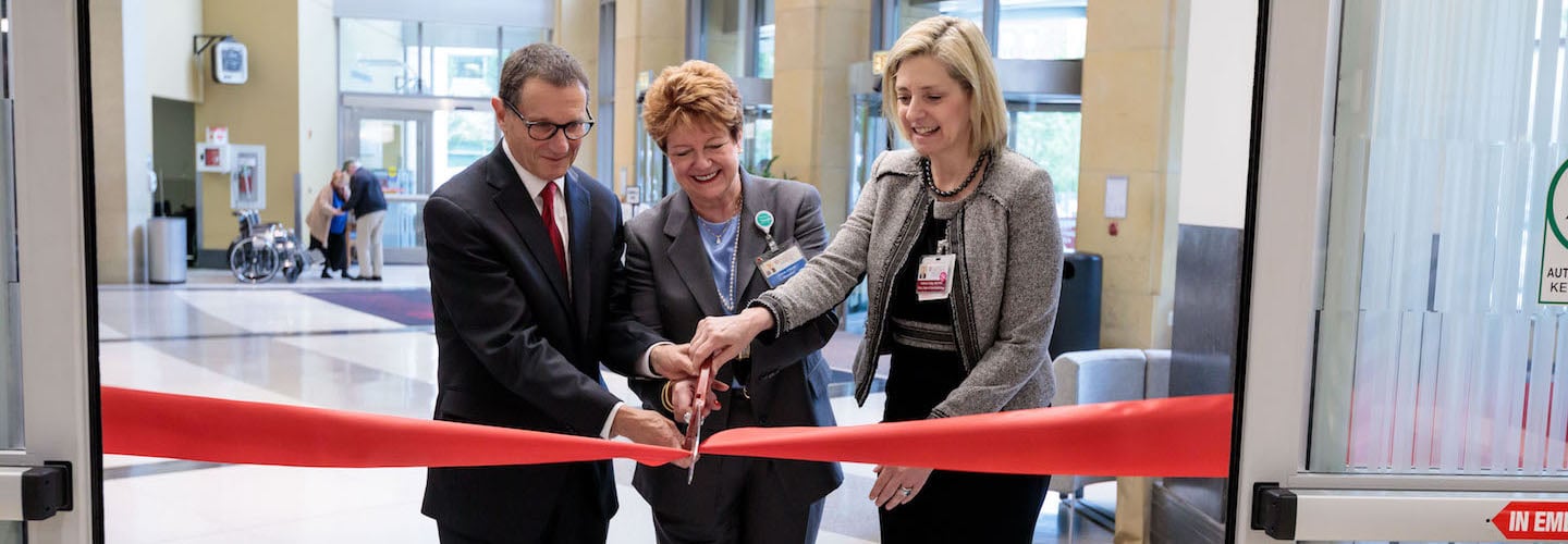 OVS clinic ribbon cutting