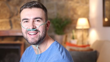 Patient with pulmonary fibrosis