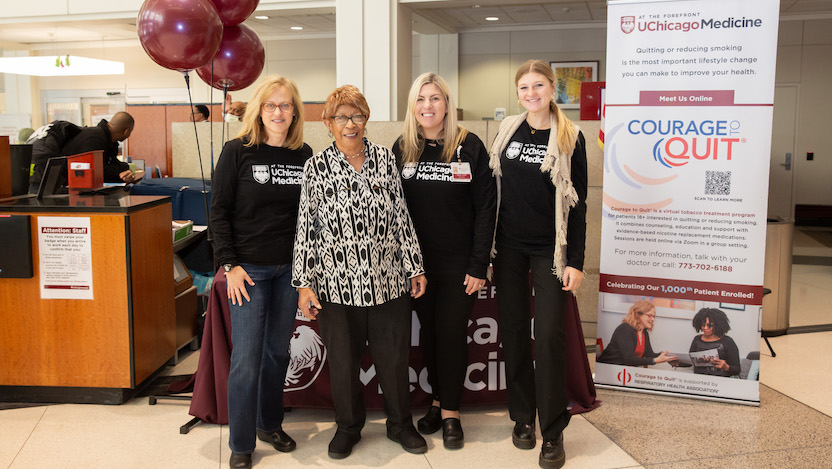 Stella Seay poses with group