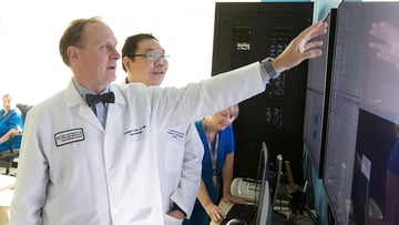 Pediatric neurologists Dr. Chalongchai Phitsanuwong and Dr. Douglas Nordli