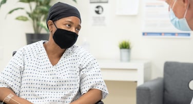 patient consulting with doctor