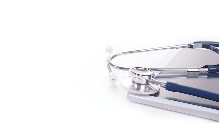 Stethoscope and clipboard