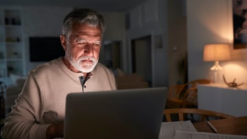 man at computer