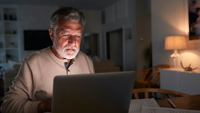 man at computer