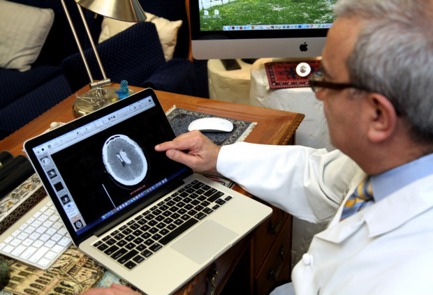 Awad looking at Data