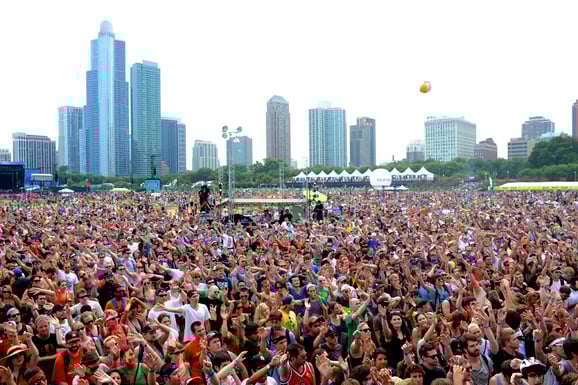 Crowd at Lollapalooza