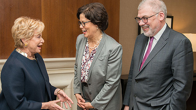 Ellen Block, Brenda Battle and John Cunningham, MD